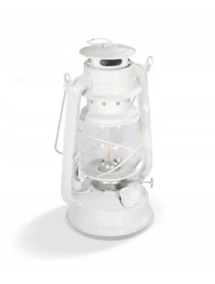 Zdjęcie produktu dla LAMPA NAFTOWA OLEJOWA 24cm BIAŁA latarnia Odkamieniacz GRATIS