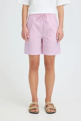Produktbild von Oxmo OXFanny Damen Chinoshorts Bermuda kurze Hose Baumwollmischung Loose Fit