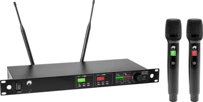 Produktbild von Omnitronic UHF-602 Funkmikrofon-Set Schwarz