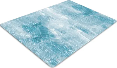 Produktbild von Stuhlunterlage Bürostuhlunterlage 120 cm x 90 cm Bodenmatte Bürostuhlunterlage - Tropisches Muster