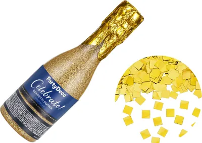 Produktbild von Konfetti Kanone Champagner Gold 20,5 cm -
