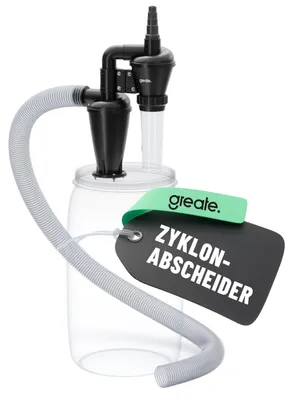 Obrázok produktu pre Vysoko účinný dvojstupňový cyklónový oddeľovač – odsávací systém s cyklónom pre dielňu – oddeľovač prachu, cyklónový oddeľovač