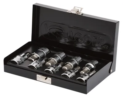 Zdjęcie produktu dla KS Tools 918.1330, Zestaw nasadek, 1/2", Metryczny, 9 głowic(e), 4,5,6,7,8,10,12,14,17 mm, 55 mm