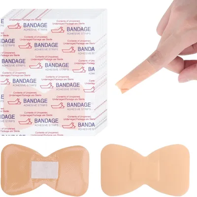 Produktbild von Fingerpflaster selbstklebend, 60 Stück, 4-lagig, atmungsaktiv, für Sport und Alltag