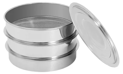 Produktbild von Keimschale für Sprossenanzucht, zweistufiges Keimgerät mit Deckel aus Edelstahl für Kresse, Mungobohnen und Weizengras