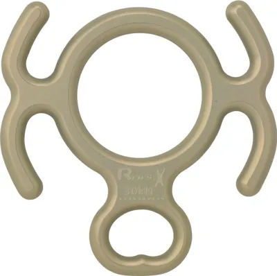 ROPE.X Spezial Abseilgerät für Guides in gelb eloxiert; hergestellt von Austri Alpin; für Klettern und Abseilen.