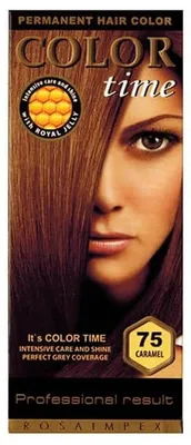 Imagen del producto de Color Time: Tinte permanente para el cabello, tono caramelo 75, 100 ml