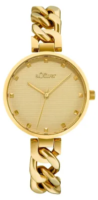Produktbild von s.Oliver Damen Uhr Armbanduhr Edelstahl gold 2033522