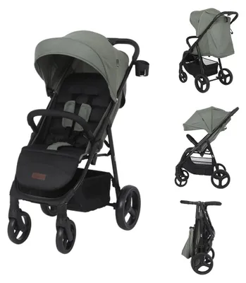 Produktbild von Novi Grande Go Buggy – ab Geburt bis 22 kg – XL-Sonnenverdeck – 5-Punkt-Gurt – komfortabel & kompakt