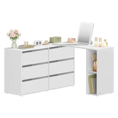 Produktbild von SONGMICS HOME Kommode, Schrank, Schminktisch mit Regal, Toolless-Technologie