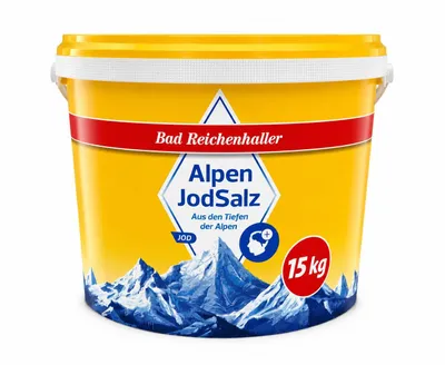 Produktbild von Bad Reichenhaller Marken Jodsalz, 1 x 15 kg Eimer