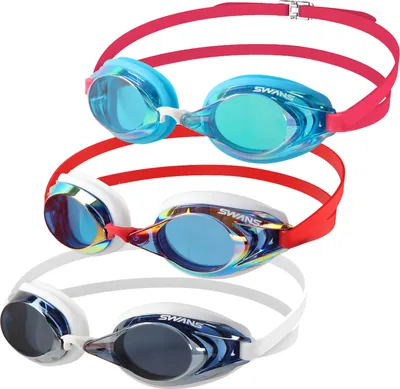 Produktbild von SWANS verspiegelte Schwimmbrille SR-2MEV, Farbe:smoke blue (SMBL)