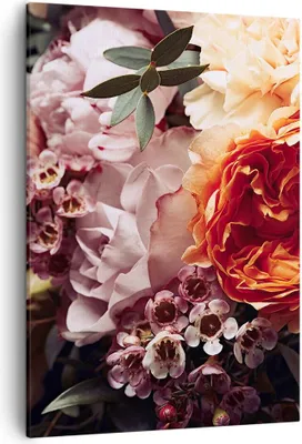 Produktbild von Bild auf Leinwand - Leinwandbild - Einteilig - Blumen Getreide Rosen - 50x70cm - Wand Bild - Wanddeko - Wandbilder - Leinwanddruck - Wanddekoration - Leinwand bilder - Wandbild - PA50x70-4692