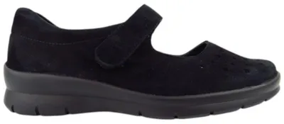 Produktbild von Semler Xenia Samt-Chevro schw. Spangenballerina Schwarz
