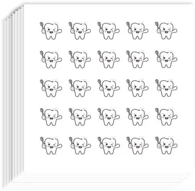 Produktbild von Tandartenselbstklebende Sticker für Tandtrainings - 500 Stück - 1,1 x 1,5 cm - für DIY Handwerk und Scrapbooking