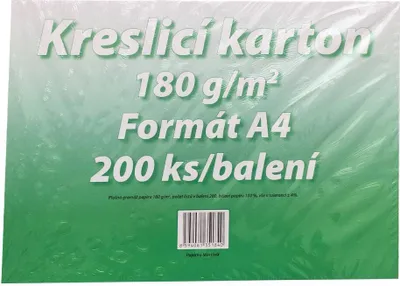 Obrázek produktu pro Vikpap - kreslící karton A4, 180 g/m2, 200 listů