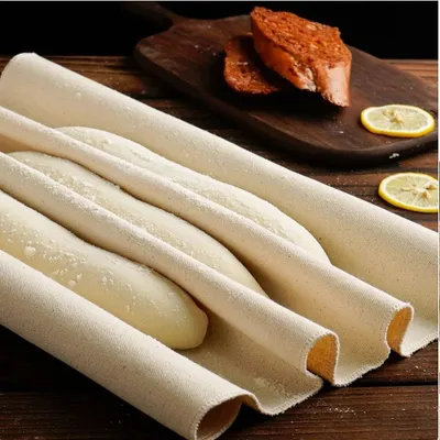 Produktbild von Backtuch Leinen Profi Backtuch Bäckerleinen Teigtuch Naturbaumwolle Leinen Hefetuch Leinen Backen Brot Backen Baguette Teig Küche 66x88cm