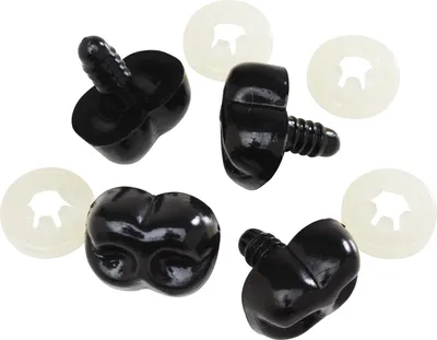 Produktbild von Bärennasen schwarz, 20mm, 4 Stück