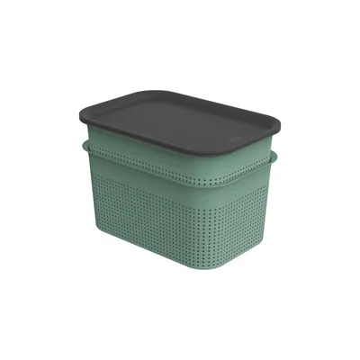 Obrázok produktu pre sada 2 dóz s vekom 4,5 l BRISEN, farba:imelo zelené