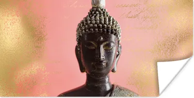 Produktbild von MuchoWow® Poster Buddha - Gesicht - Augen 160x80 cm - Foto Poster