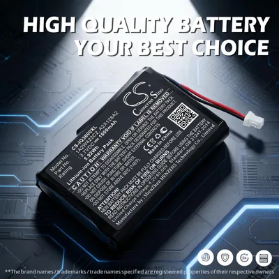 Image de TECHTEK Batterie compatible avec [BTI] GPS-GAR3200, pour [Garmin] iQue 3200, iQue 3600, iQue 3600a remplace 1A2W423C2, pour A2X128A2, pour PW029123