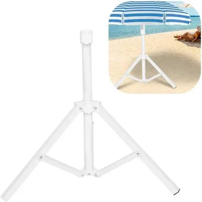 Zdjęcie produktu dla Przenośna podstawa do parasola plażowego, składana, regulowana, z podstawą stabilizującą, aluminiowa
