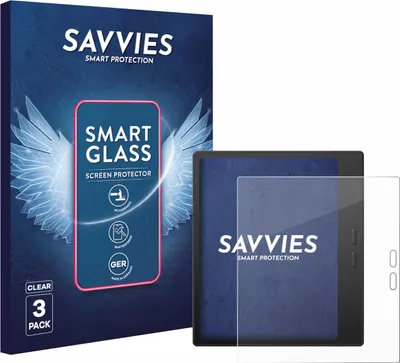 Produktbild von 3x Savvies Schutzglas Folie für Boox Go 7 9H Panzer Schutzfolie Glas Displayschutz klar transparent
