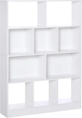 Image de Étagère de salle de bain - Étagère sur pied - 4 niveaux - 10 compartiments polyvalents - Rangement