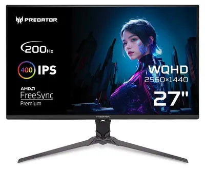 Obrázok produktu pre Acer XB273UX1bmiiprx, 68,6 cm (27"), 2560 x 1440 px, Quad HD, LCD, 0,5 ms, Čierna