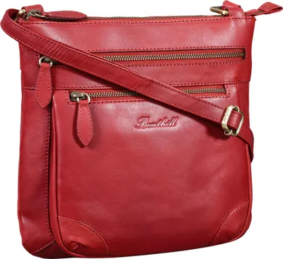 Produktbild von Benthill Umhängetasche Damen Leder | Schultertasche aus hochwertigem Rindsleder | Frauen Handtasche Echt-Leder | Vintage Bag Beutel Ledertasche