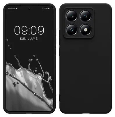 Produktbild von kwmobile Handyhülle für Xiaomi 14T Hülle - weiches Handy Silikon Case - Schutzhülle Cover - Schwarz matt