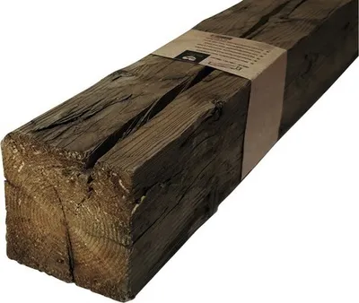 Produktbild von Buildify Altholzbalken gehackt Fichte/Kiefer/Tanne 100x120mm bis 140x140 mm Länge: 1000 mm