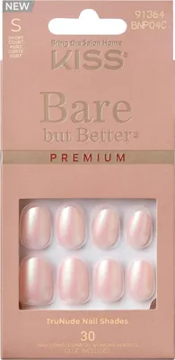Produktbild von Rosa glänzende Kunstnägel BNP04 Bare But Better Premium Kiss 30 Stück