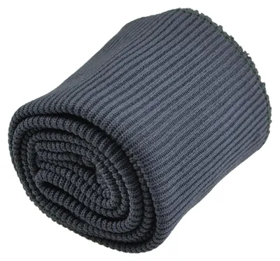 Strickbündchen Set, elastisch, Bündchen, Ärmelbund, schiefergrau