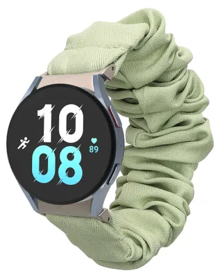 Produktbild von kwmobile Ersatz Armband kompatibel mit Samsung Galaxy Watch 4 / 5 / 6 Galaxy Watch 7 / FE - Smartwatch Scrunchie Haargummi Design Pastellgrün -