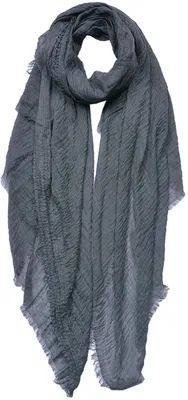 Zdjęcie produktu dla Szalik damski Juleeze JZSC0751DG z wzorem, szary, 90 x 180 cm
