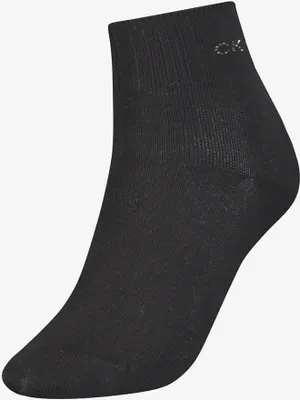 Produktbild von Calvin Klein damessokken Allison (1-pack), enkelsokken met kristal logo, zwart