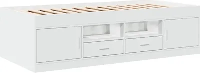 Produktbild von Tagesbett mit Schubladen ohne Matratze Weiß 100x200 cm