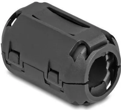 Produktbild von Delock Ferritkern / Ferritring für Rundkabel 13 mm 2 Stück schwarz