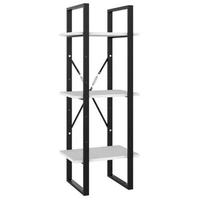 Produktbild von vidaXL Bücherregal 3 Fächer Weiß 40x30x105 cm Holzwerkstoff