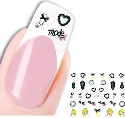 Produktbild von 3D Nagel Sticker Nail Art Aufkleber Herz mode Design