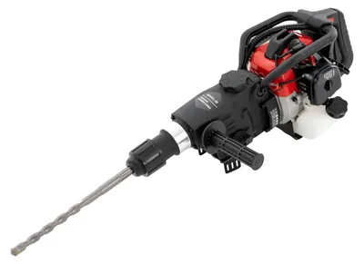 Immagine prodotto di Martello demolitore a benzina/trapano a percussione - 33 cc - Energia di percussione 30 J - 3200 colpi/min - Con punte e scalpelli - Per calcestruzzo - Nero