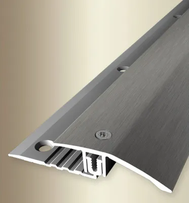 Produktbild von PROVISTON | Ausgleichsprofil | Parkettprofil | Breite: 44 mm | Höhenausgleich: 6.5 - 16 mm | Länge: 1000 mm | Aluminiumprofil | Edelstahloptik | 1 Stück