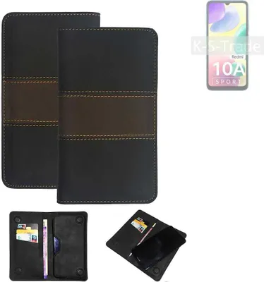 Produktbild von K-S-Trade Hülle Handyhülle kompatibel mit Xiaomi Redmi 10A Sport Schutzhülle Walletcase Bookstyle Tasche Schutz Case Handytasche Wallet Cover