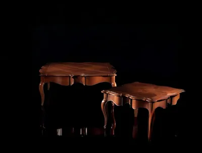 Produktbild von Couchtisch Wohnzimmer Möbel Couchtische Tisch Doppelte Tische Barock Rokoko Holz