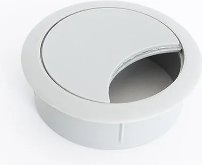 Produktbild von 60 mm hellgraue Kunststoff-Kabeldurchführung