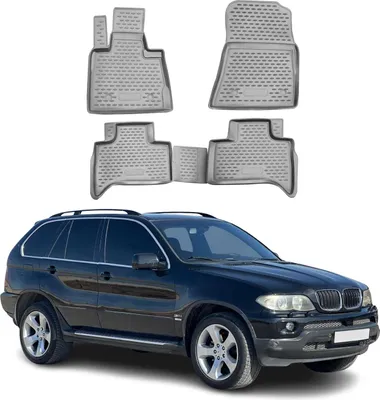 Obrázek produktu pro 1999-2006 BMW X5 E53 Podlahové rohože TPE šedé 4 ks