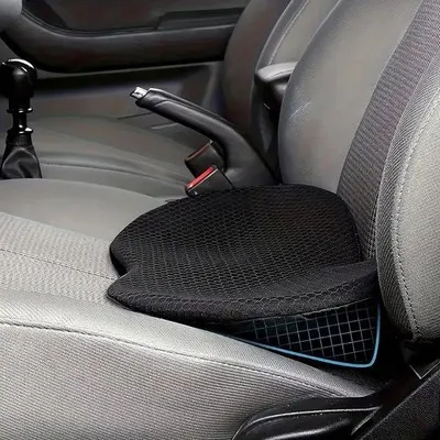 Produktbild von Gelauterndes Autostoelkissen für den Fahrer - Lenden- und Ischias-Schmerzlinderung - Verbesserung des Fahrkomforts, schwarz