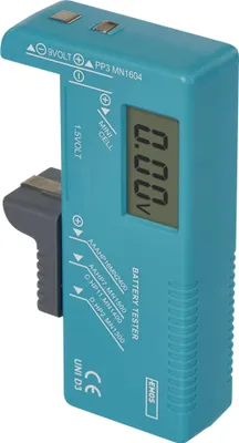 Univerzální tester baterií (AA, AAA, C, D, 9V, knoflíkových)