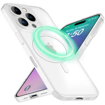 Zdjęcie produktu dla Etui NALIA Ultra-Slim Hardcase do iPhone'a 16 Pro – kompatybilne z MagSafe i o grubości 0,3 mm – THINIX (matowe i smukłe) – marka z Berlina – biało-przezroczyste
